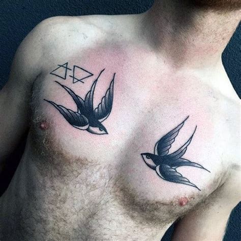 swallow tattoo men